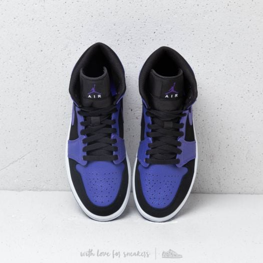 Men s shoes Air Jordan 1 Mid Black Dark Concord White Footshop