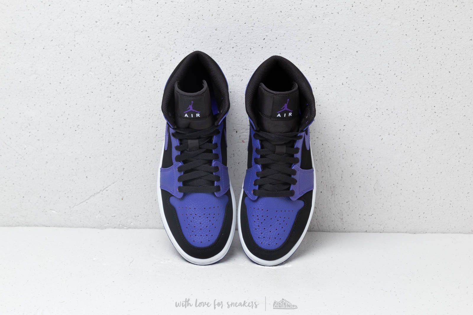 Men's shoes Air Jordan 1 Mid Black/ Dark Concord-White
