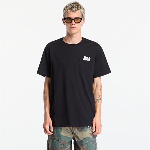 RIPNDIP Lord Nermal Collage Pocket Tee Black