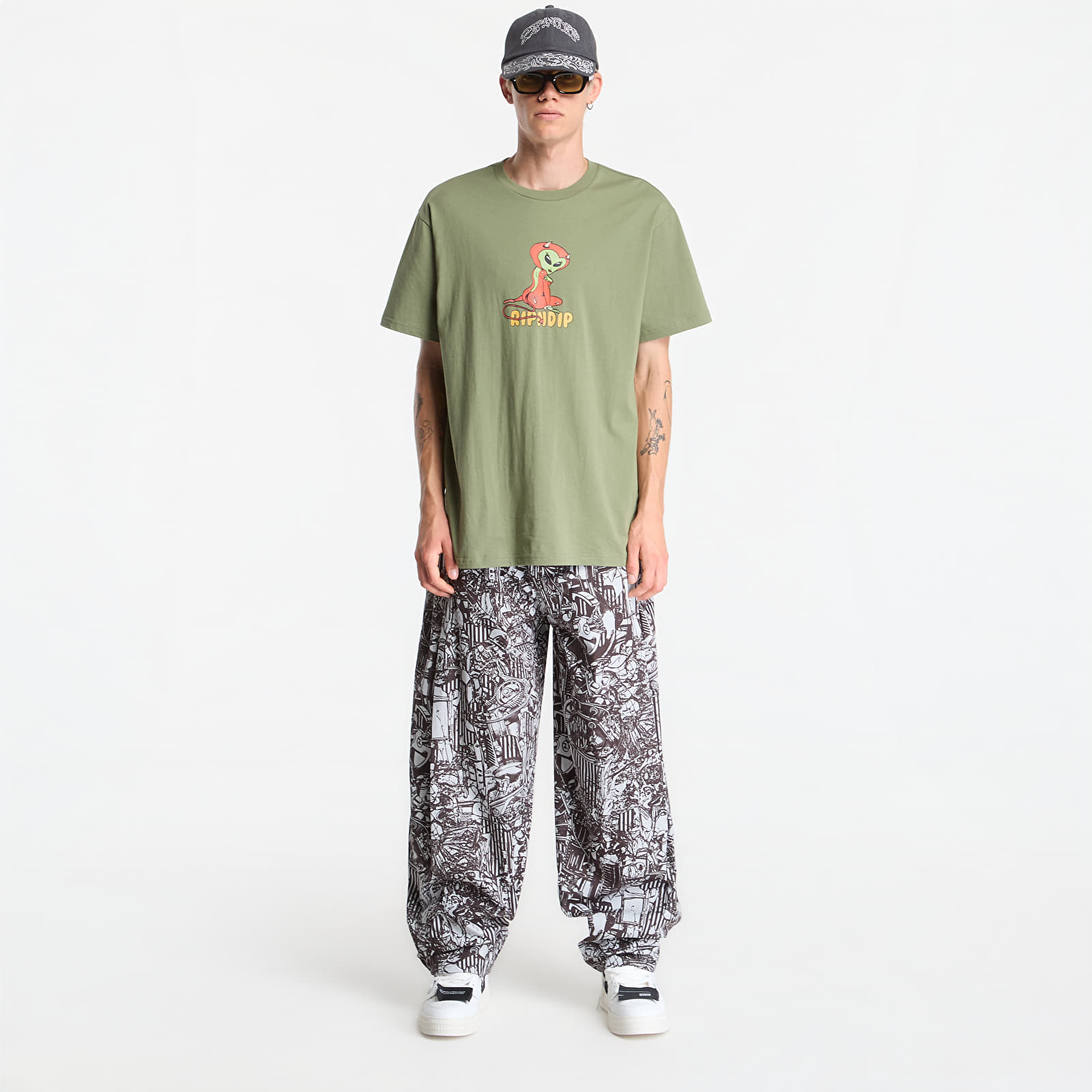 T-Shirts RIPNDIP Devil Alien Tee Dusty Forest