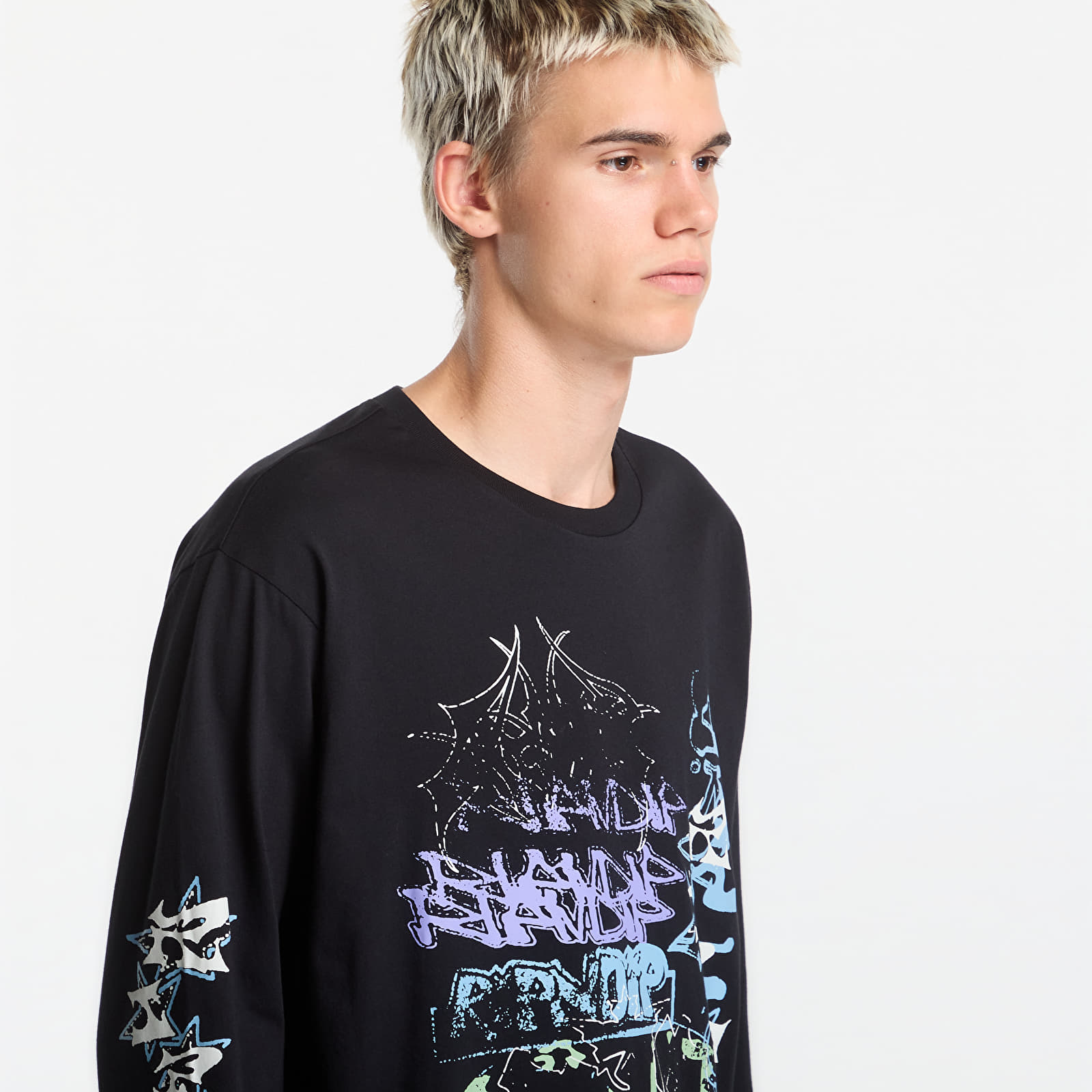 T-shirts  RIPNDIP World Wide Madness LS Charcoal