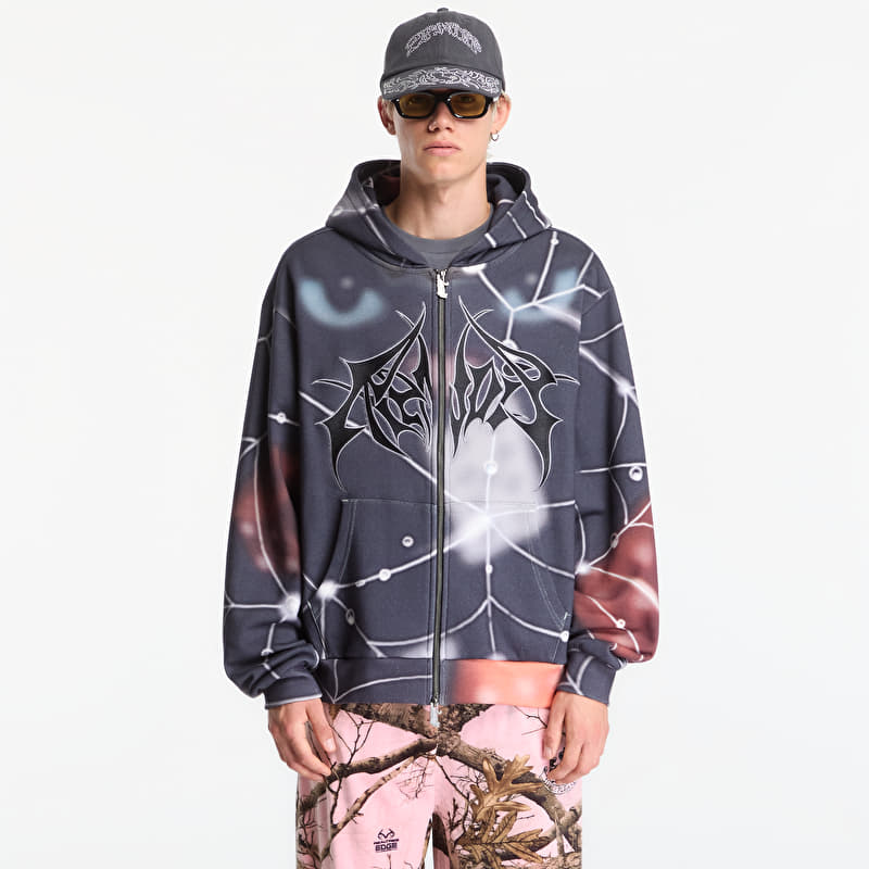 Felpa RIPNDIP Redemption Zipup Hoodie Charcoal Sun Fade