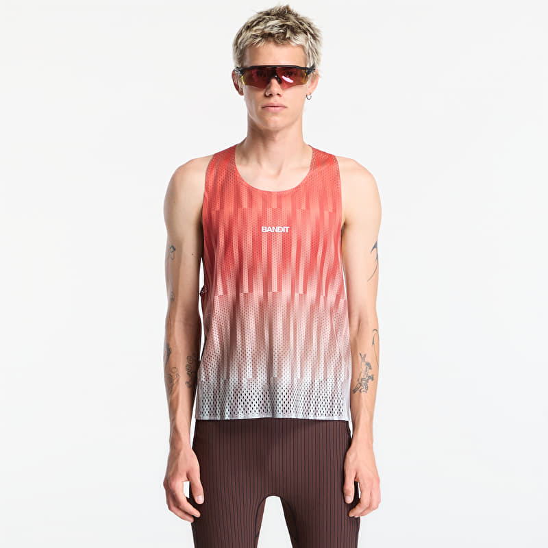 BANDIT Shredder™ Shorty Race Singlet Uneven Gradient - Poppy