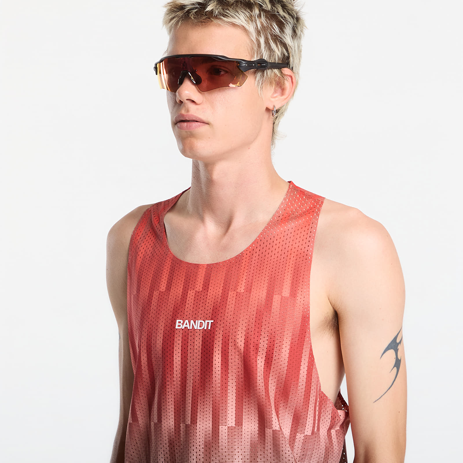 Tops BANDIT Shredder™ Shorty Race Singlet Uneven Gradient - Poppy