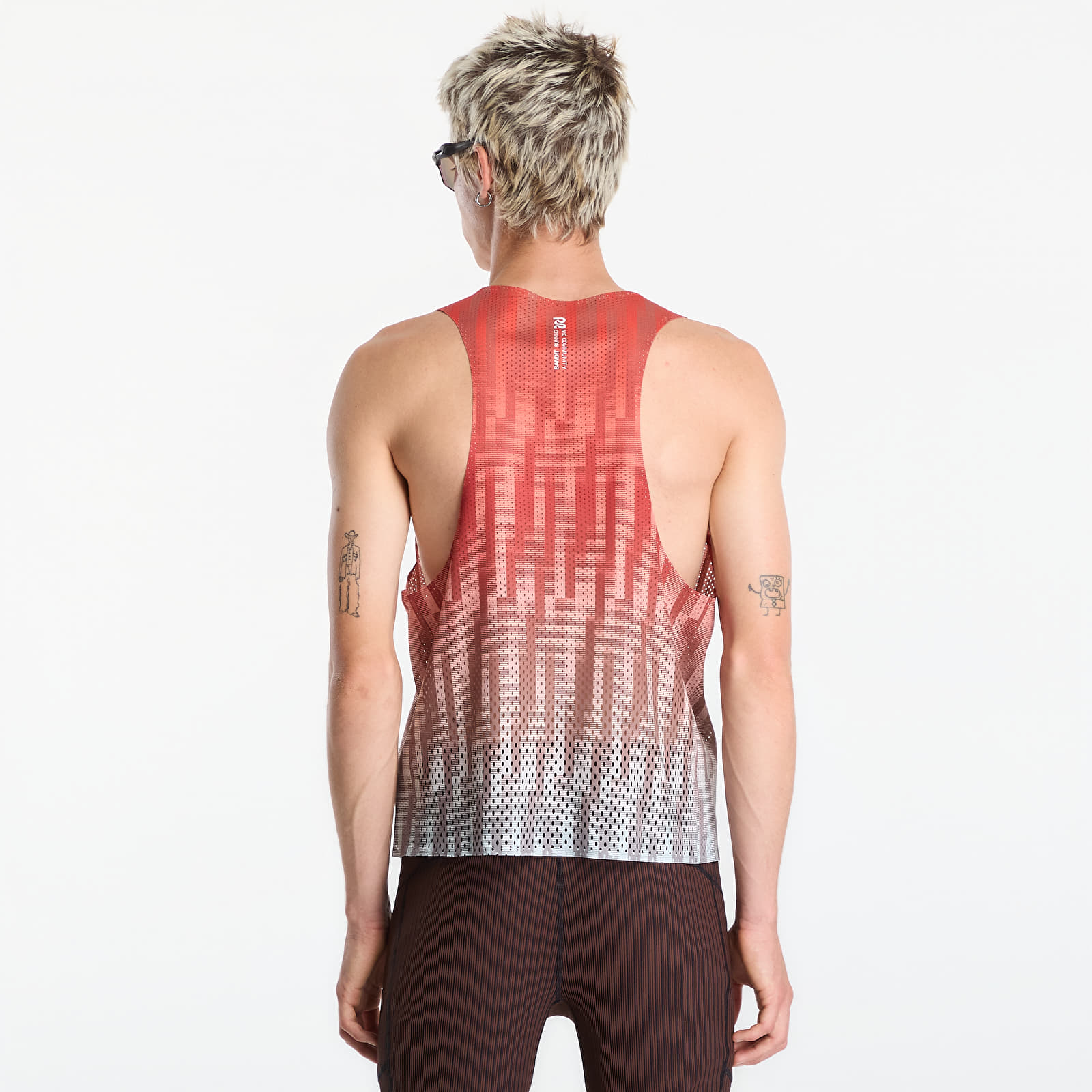 Tops BANDIT Shredder™ Shorty Race Singlet Uneven Gradient - Poppy
