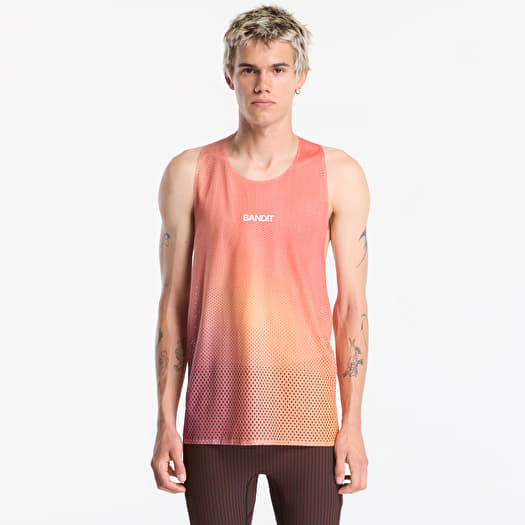 Tank top BANDIT Shredder™ Race Singlet with Flopack™ Linear Gradient - Poppy / Copal