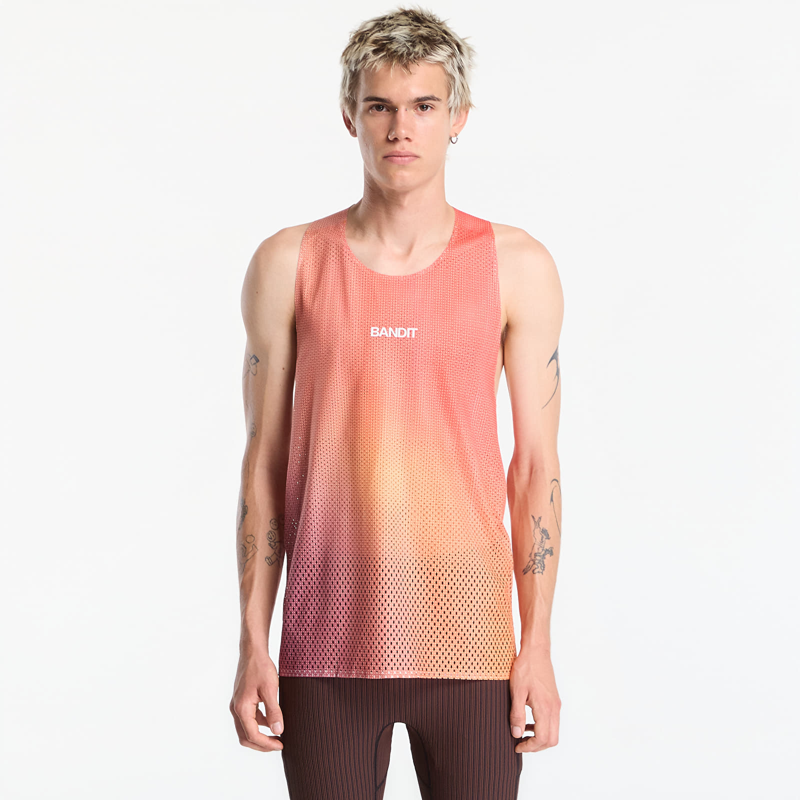 Liivit BANDIT Shredder™ Race Singlet with Flopack™ Linear Gradient - Poppy / Copal