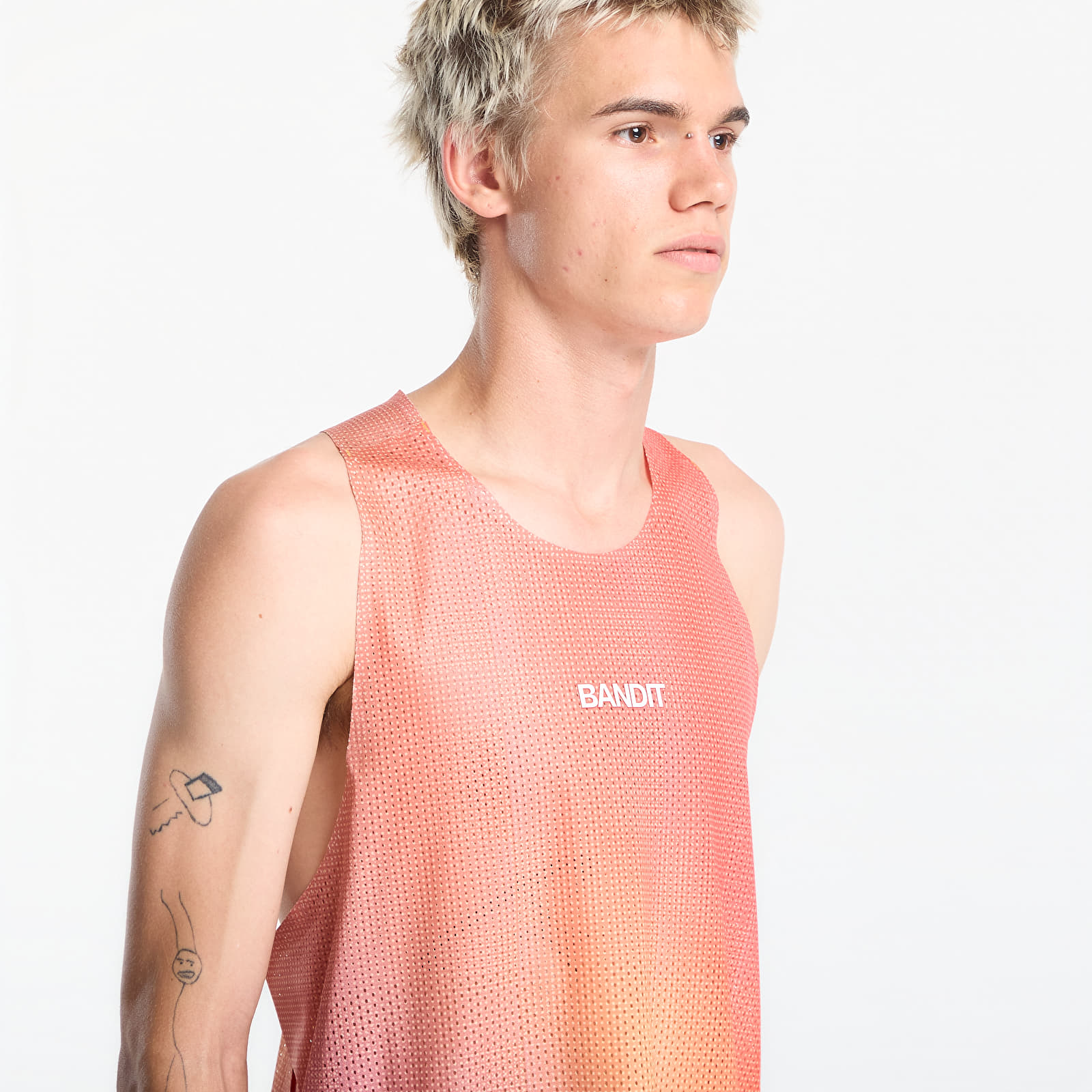Liivit BANDIT Shredder™ Race Singlet with Flopack™ Linear Gradient - Poppy / Copal