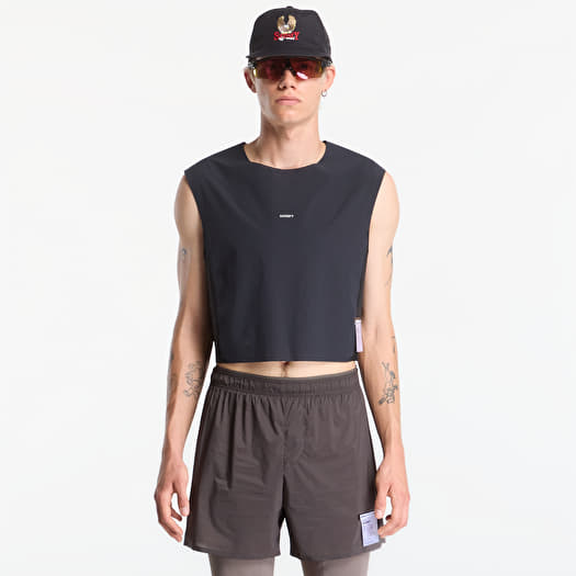 Футболка Satisfy Justice Trail Cropped Muscle Tee Black