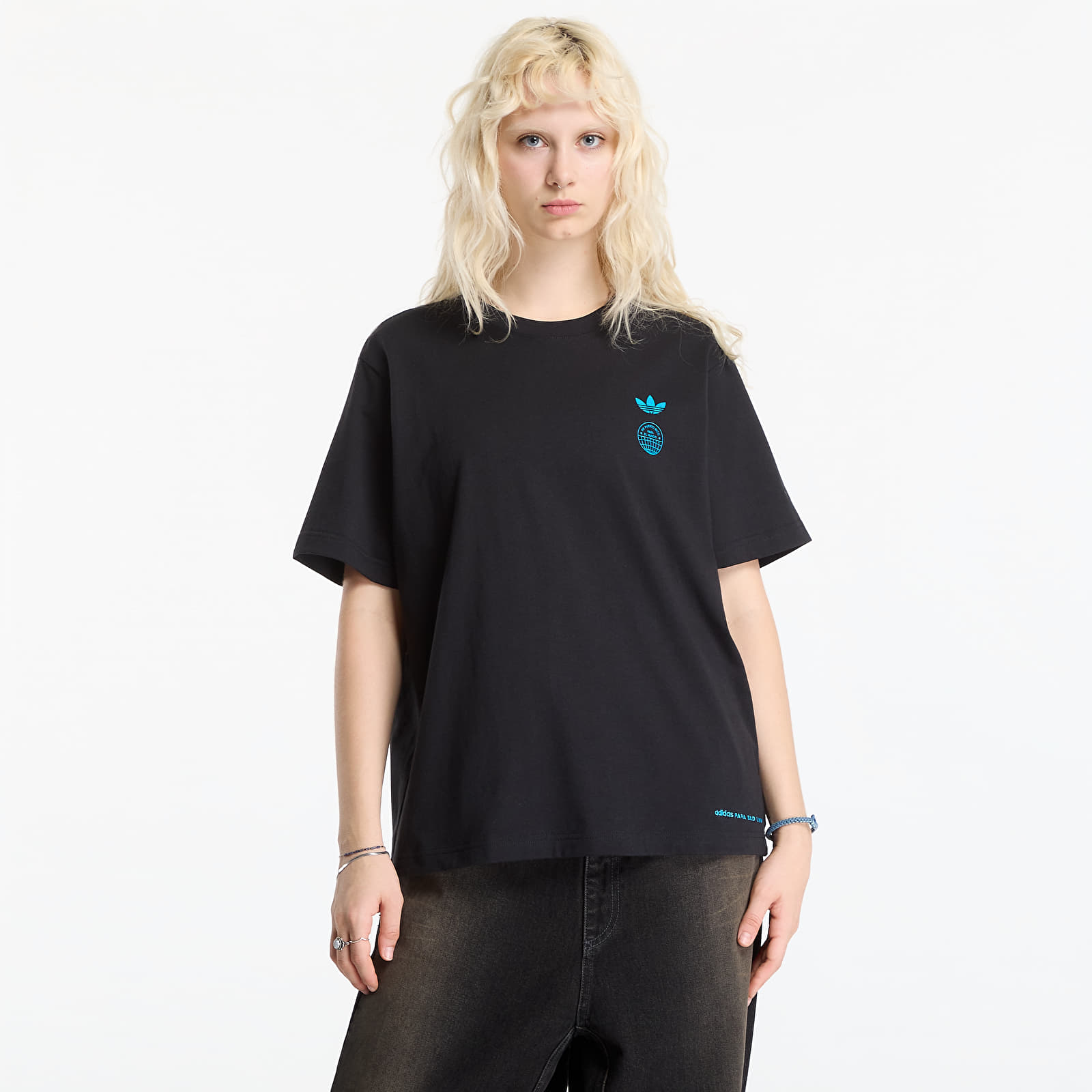 T-Shirts adidas x Bad Bunny DTMF Paris Heavyweight Merch Tee UNISEX Black
