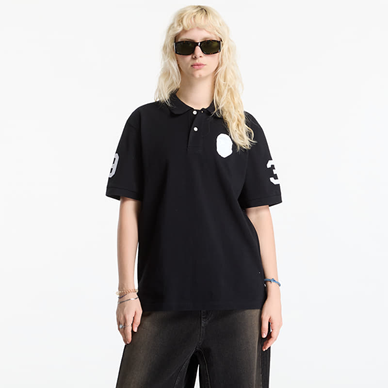 T-shirt A Bathing Ape Large Ape Head Relaxed Fit Polo UNISEX Black