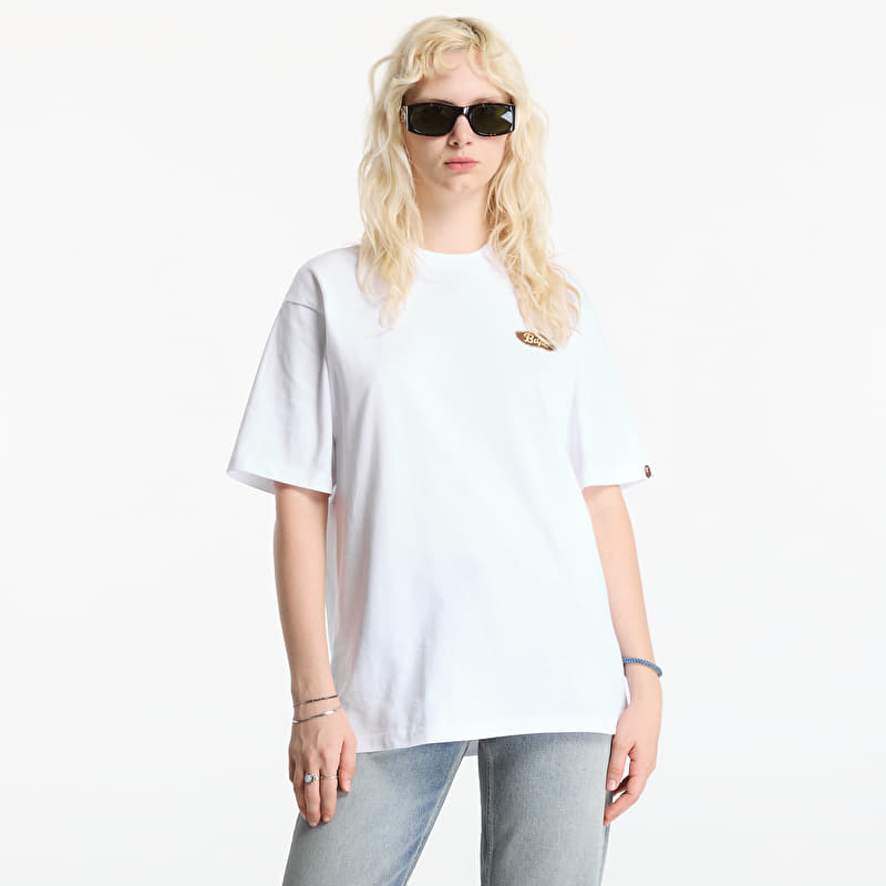 A Bathing Ape Skateboard Bape Logo Relaxed Fit Tee UNISEX White