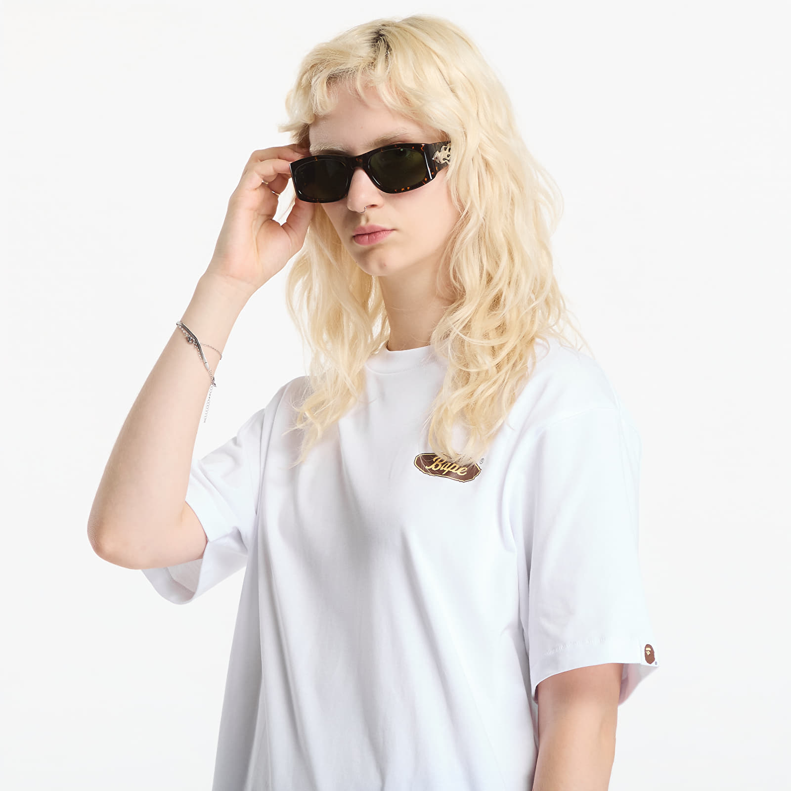 T-shirts A Bathing Ape Skateboard Bape Logo Relaxed Fit Tee UNISEX White