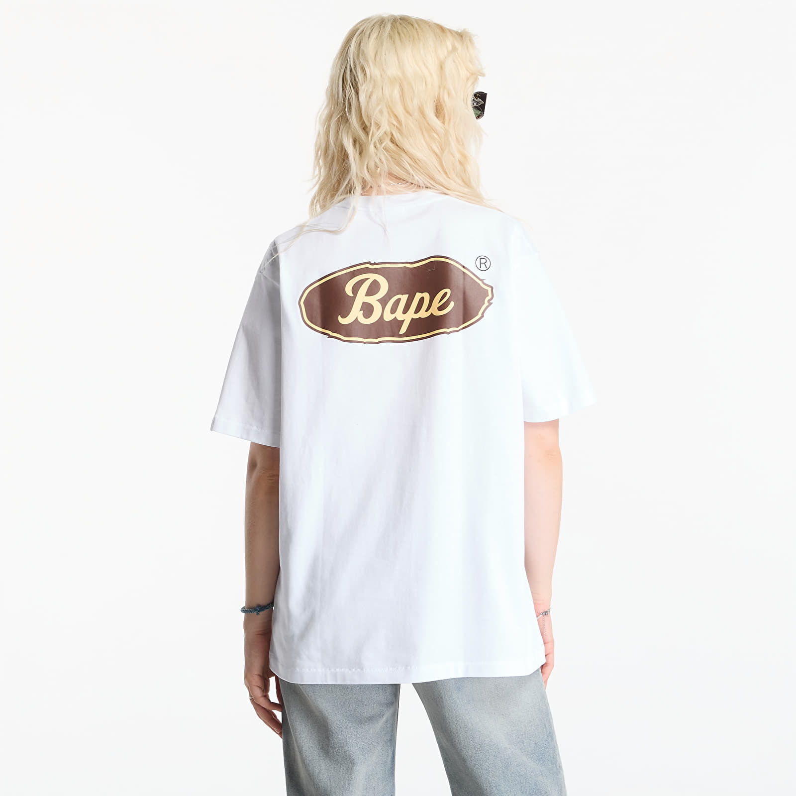T-shirts A Bathing Ape Skateboard Bape Logo Relaxed Fit Tee UNISEX White