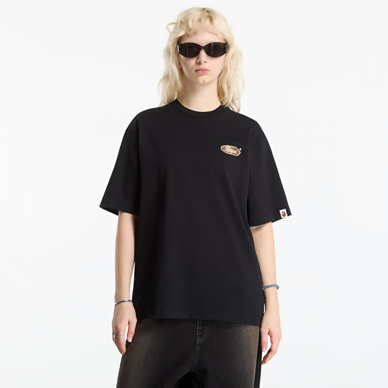 T-shirt A Bathing Ape Skateboard Bape Logo Relaxed Fit Tee UNISEX Black