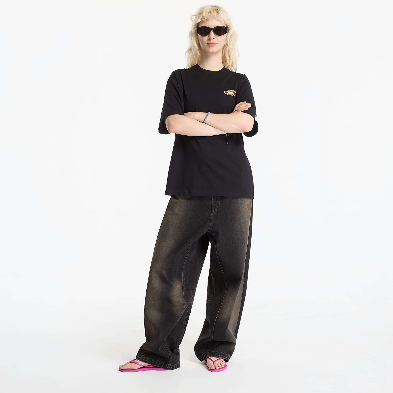 T-shirts  A Bathing Ape Skateboard Bape Logo Relaxed Fit Tee UNISEX Black