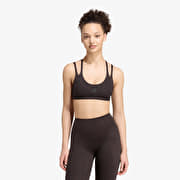 adidas Optime Workout Snake Strappy Light Support Bra Aurora Coffee/ Black