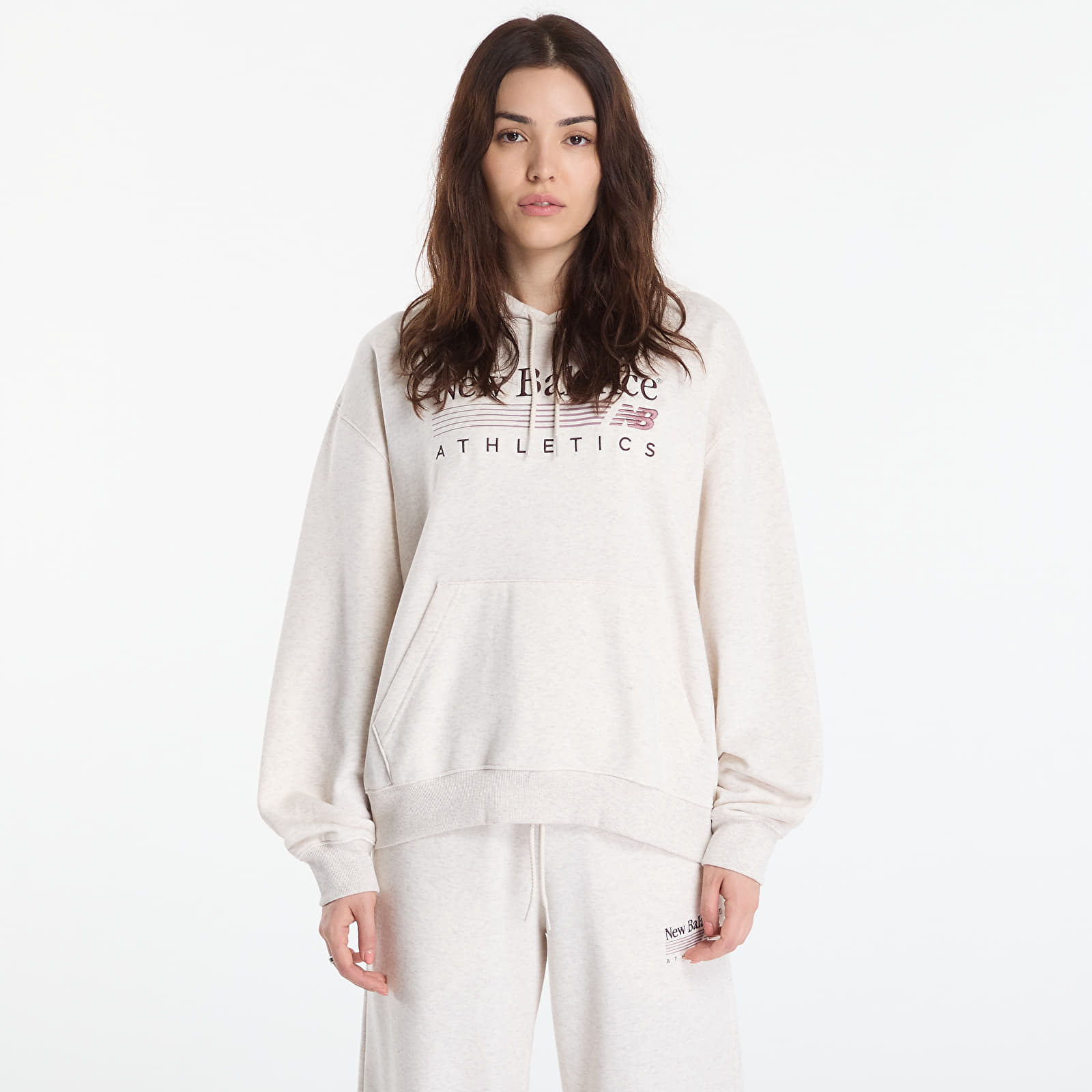 Sweatshirts New Balance Trackside French Terry Hoodie Linen Heather
