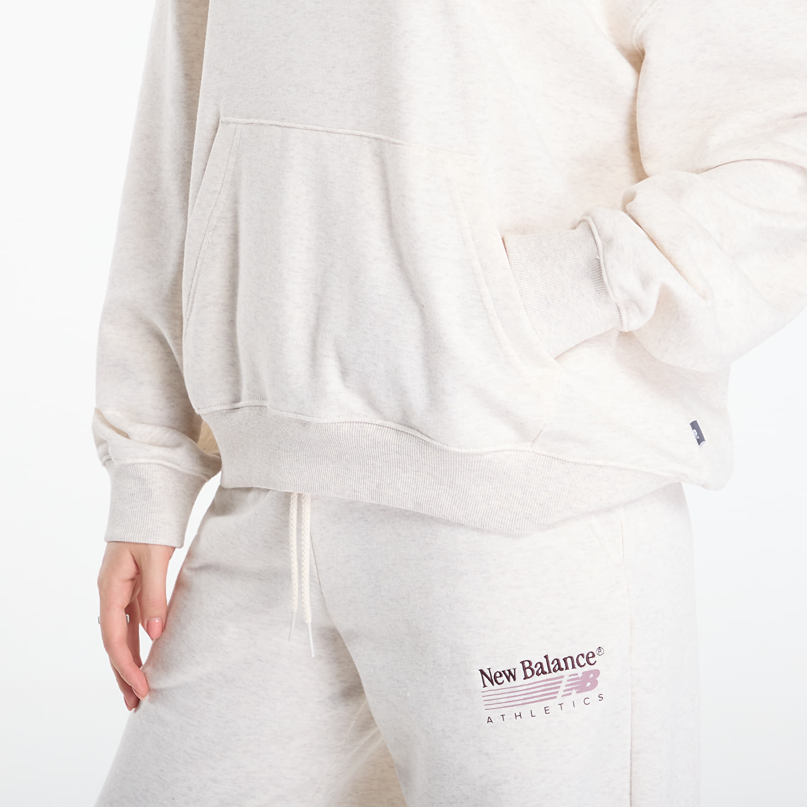 Sweatshirts New Balance Trackside French Terry Hoodie Linen Heather