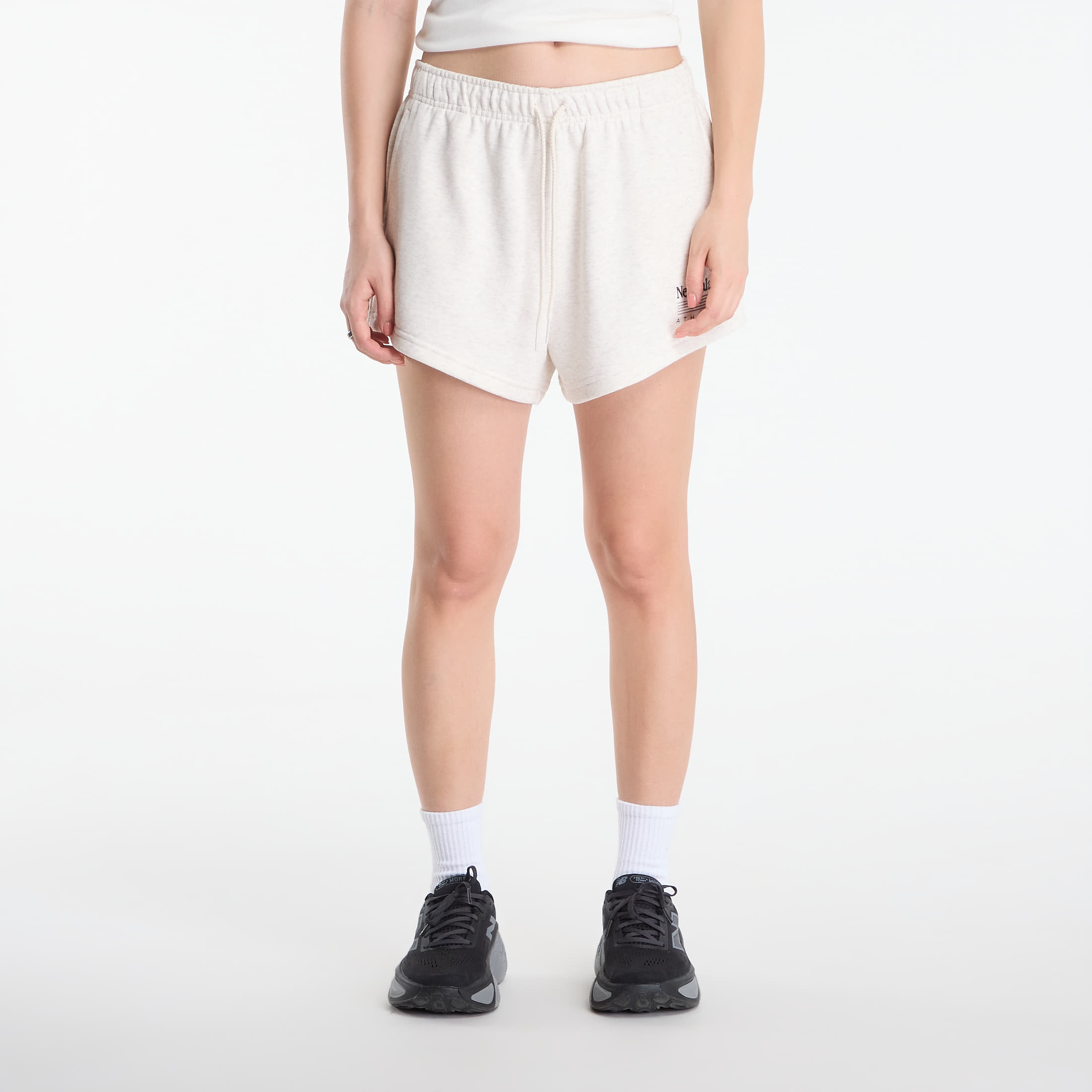 New Balance Trackside French Terry Short Linen Heather M