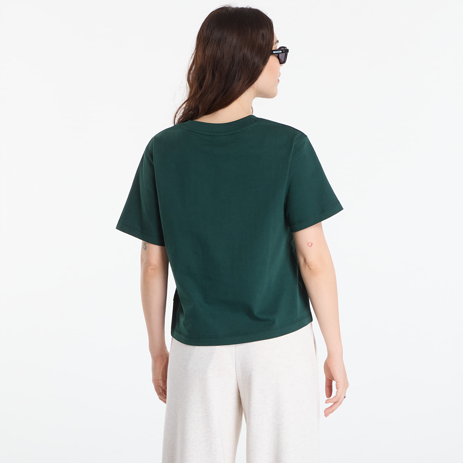 Tricouri  New Balance Athletics Premium Logo Hip Length Relaxed T-Shirt Nordic Green