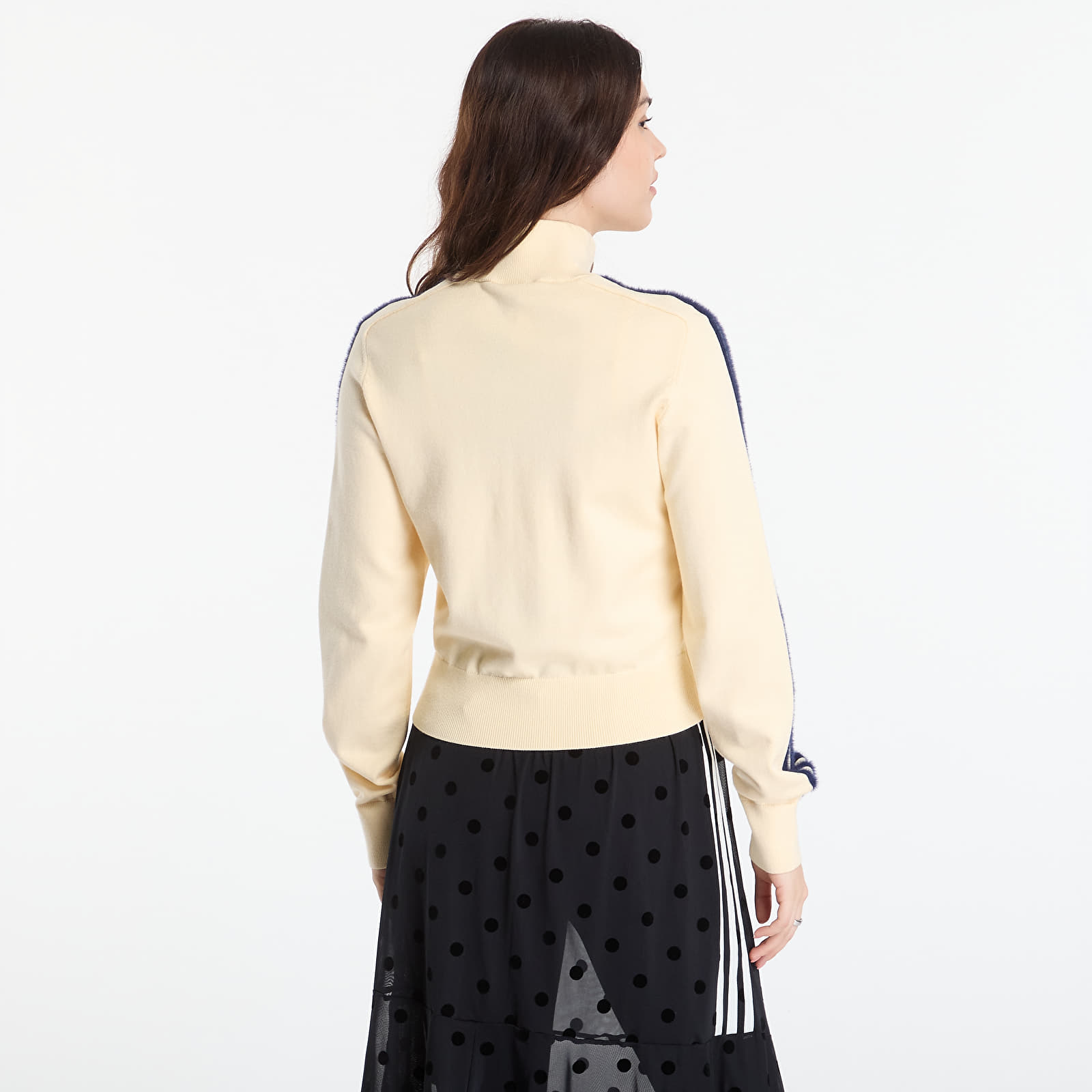 Кардигани adidas Knitted Firebird Track Top Warm Vanilla/ Night Indigo