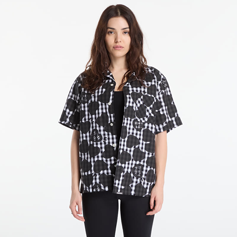 HUMAN MADE Heart Gingham Check Shirt UNISEX Black