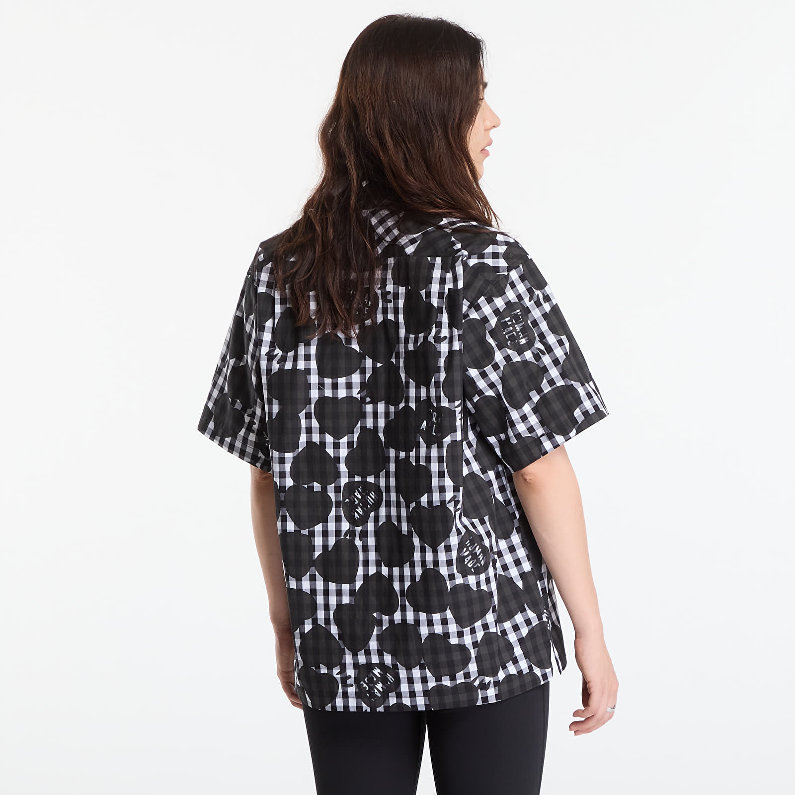 Skjorter HUMAN MADE Heart Gingham Check Shirt UNISEX Black