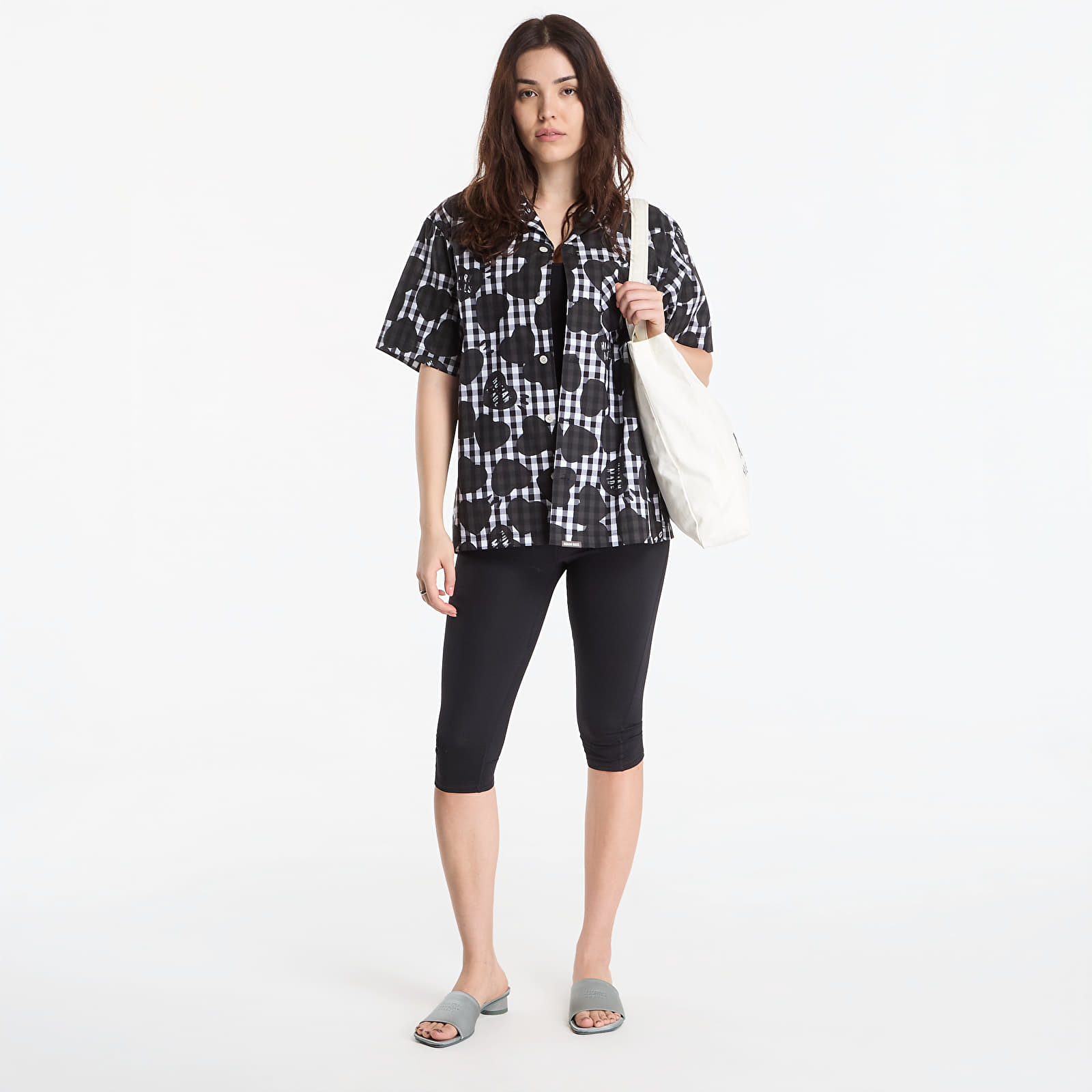 Skjorter HUMAN MADE Heart Gingham Check Shirt UNISEX Black