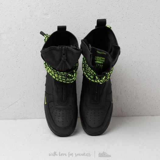 Men s shoes Nike Air Force 1 SF Hi Black Volt Black Footshop
