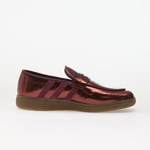 maroon and gold dress shoes adidas Handball Spezial Loafer Maroon/ Maroon/ Gold Met