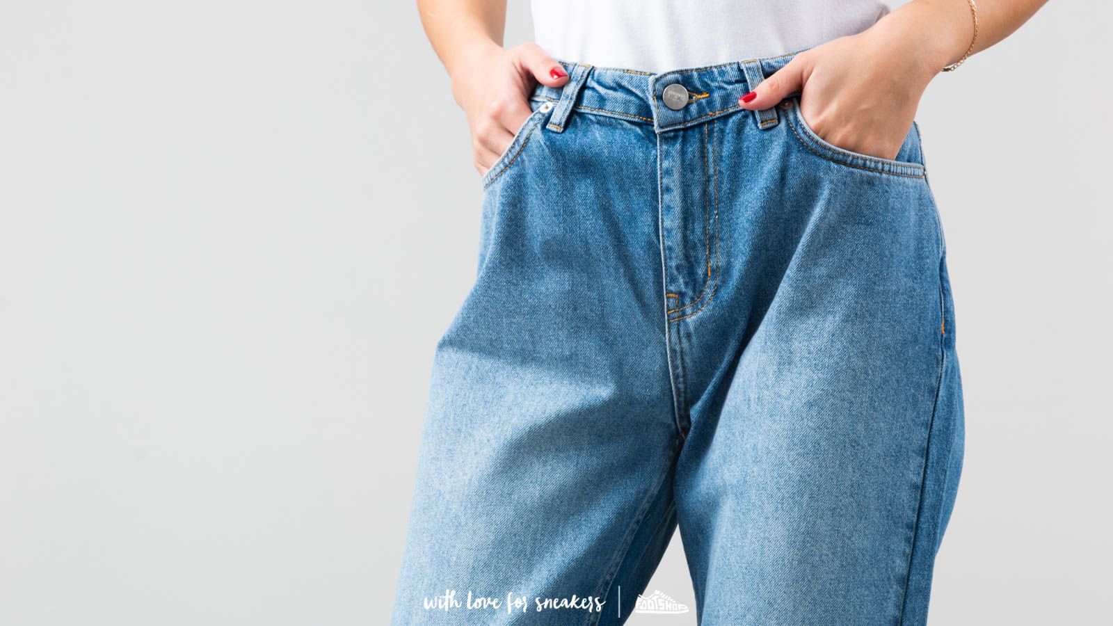 Pants and jeans WOOD WOOD Eve Classic Jeans Blue Vintage