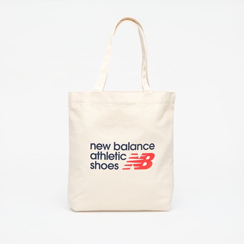 Taška New Balance NB Athletics Graphic Tote Sea Salt/ Nb Navy/ Te Red