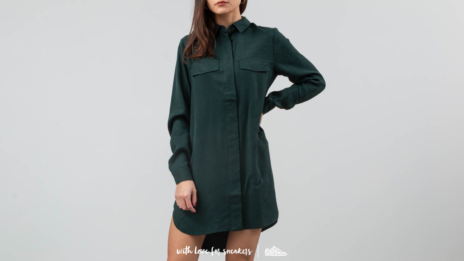 Košele SELECTED Frita Long Shirt Scarab