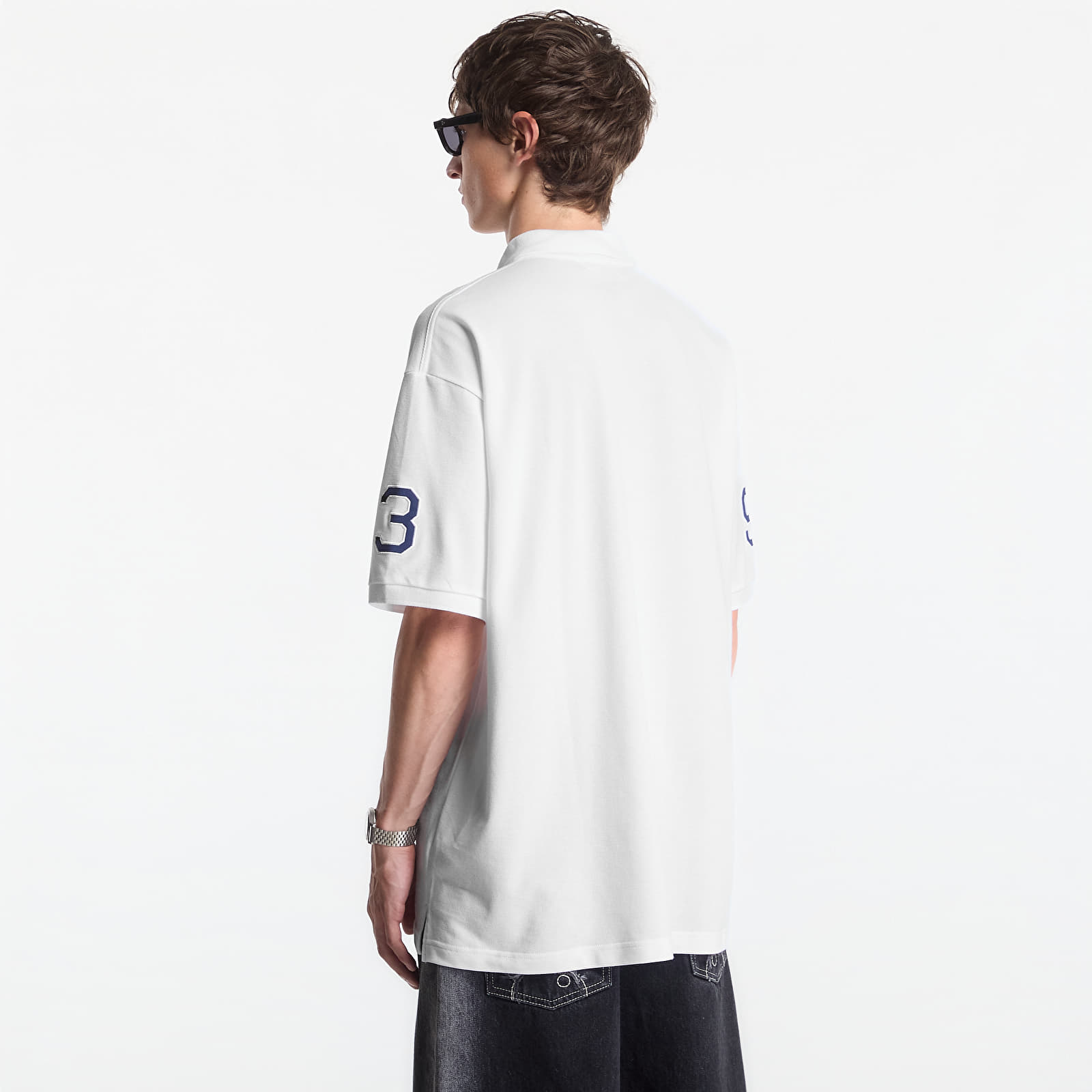 T-shirts A Bathing Ape Large Ape Head Relaxed Fit Polo UNISEX White