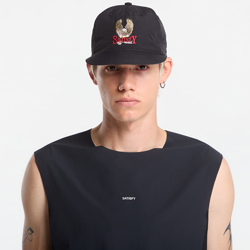 Satisfy FliteSilk 5 Panel Pinch Cap Matte Black/ Eagle