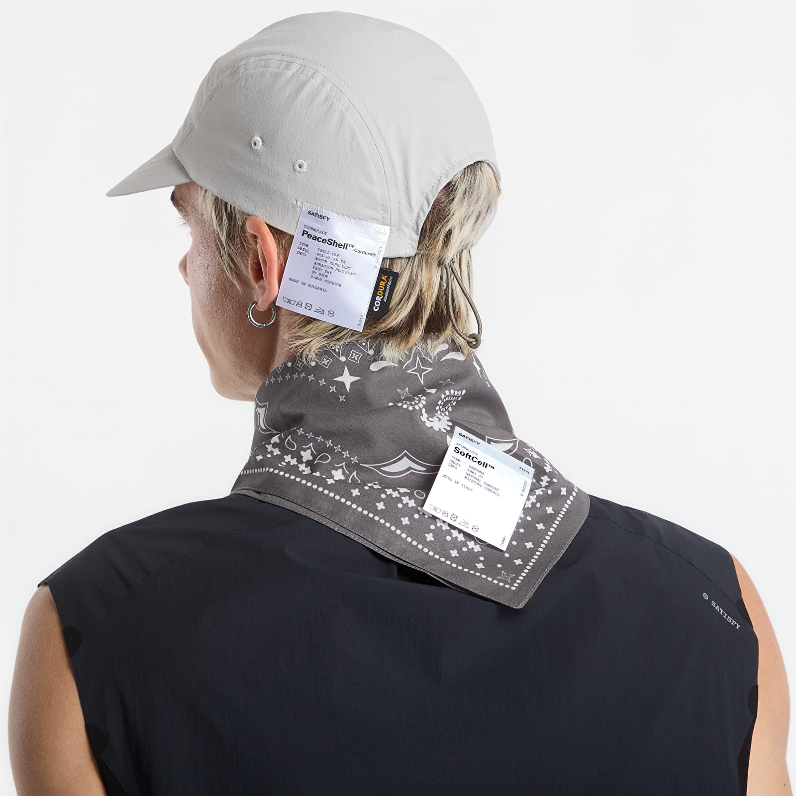 Кепки Satisfy PeaceShell Cordura Trail Cap Light Grey