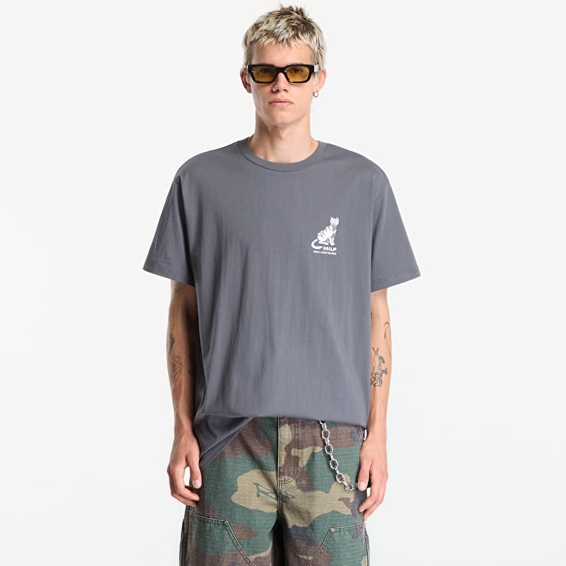 T-shirt RIPNDIP Man I Love Felines Tee Charcoal