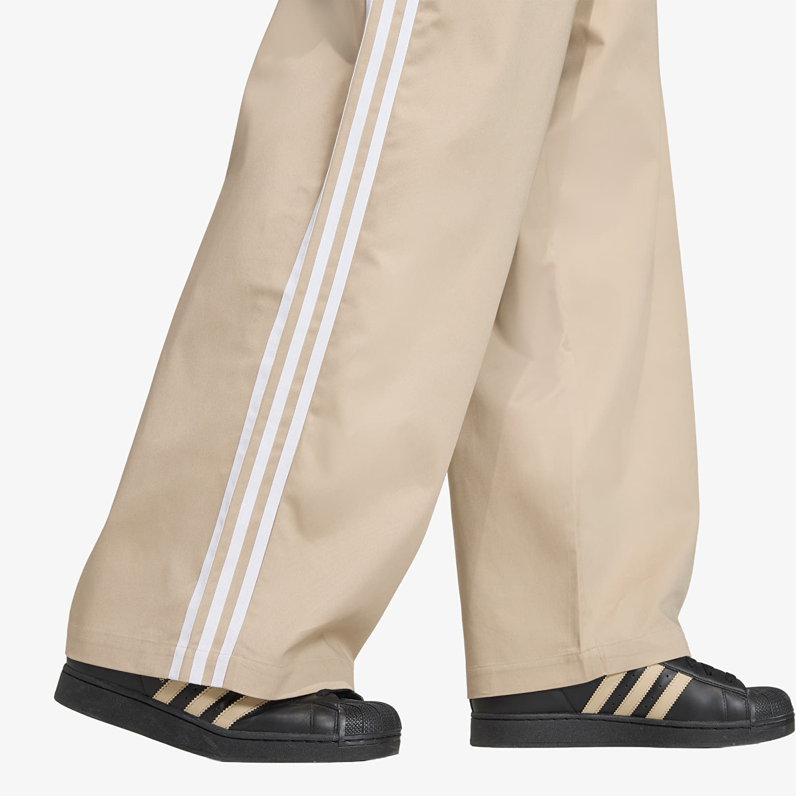 Pantaloni adidas Adicolor SST Cotton Twill Pants Khaki Three