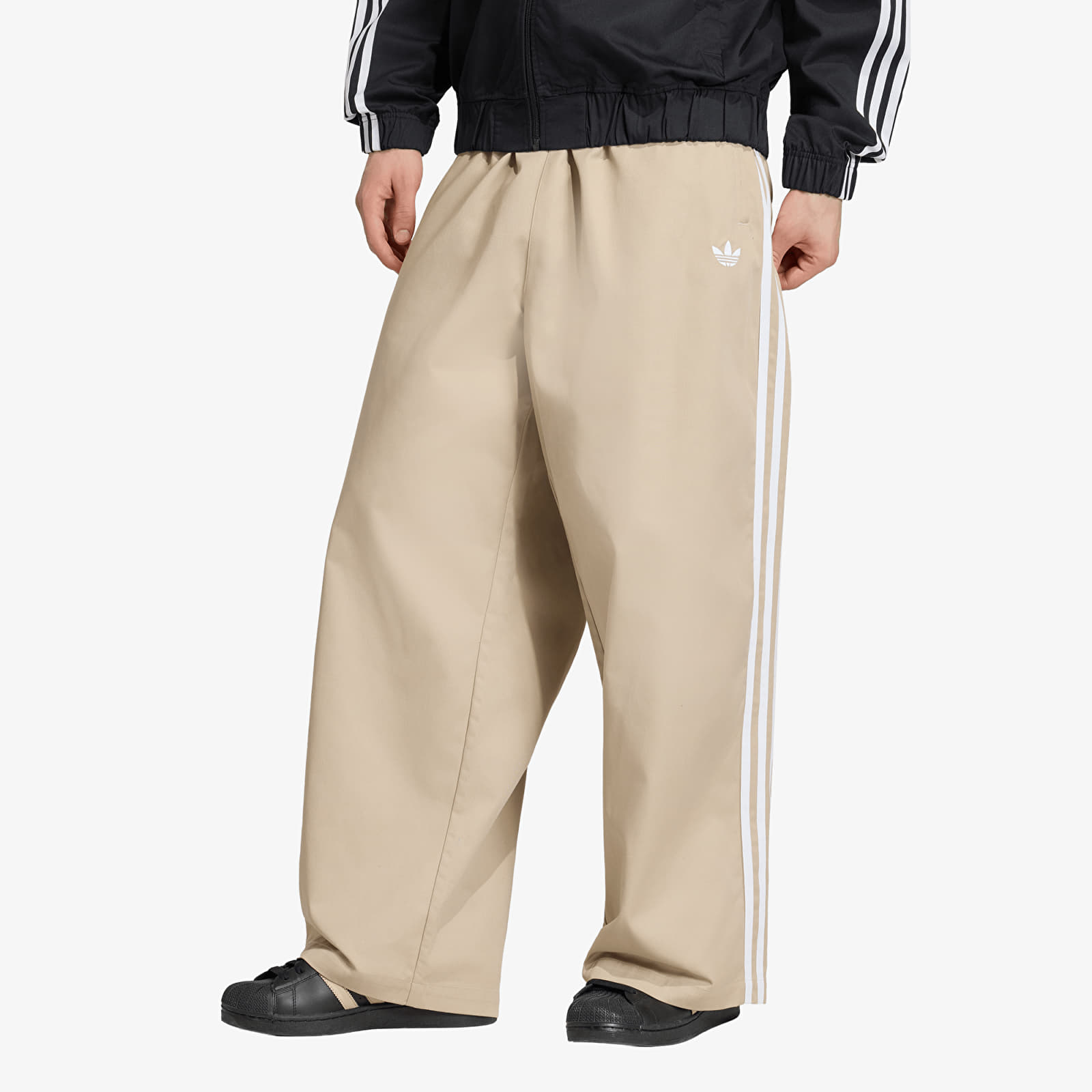 Pantaloni adidas Adicolor SST Cotton Twill Pants Khaki Three