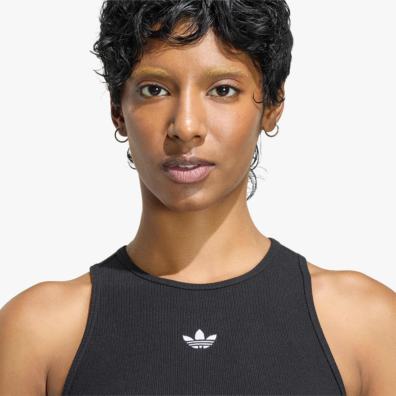 Women's tank tops adidas Essentials Rib Tank Top Black