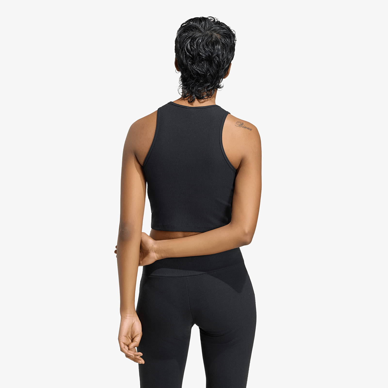 Women's tank tops adidas Essentials Rib Tank Top Black