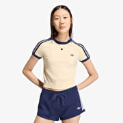 adidas Knitted T-shirt Warm Vanilla/ Night Indigo