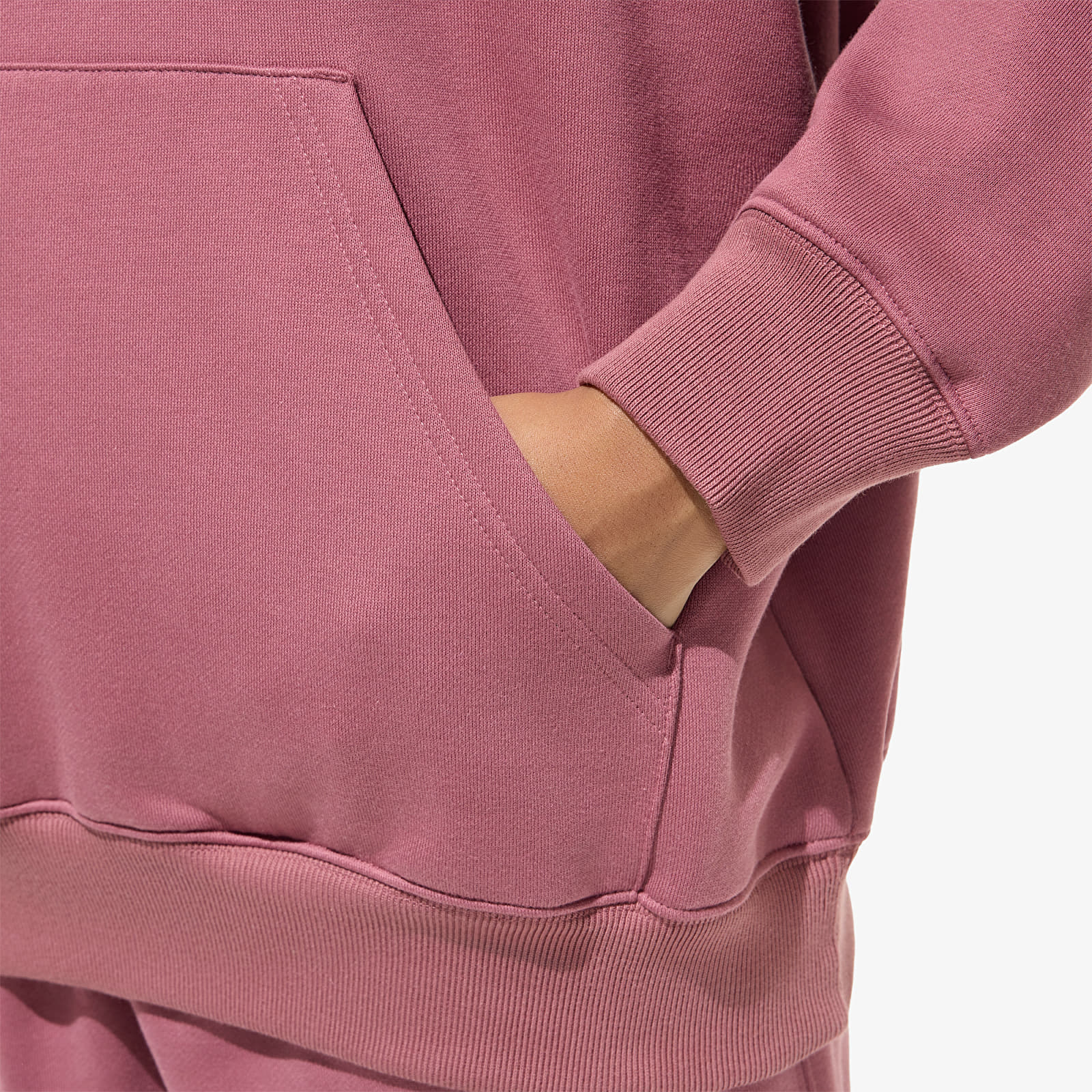 Naisten hupparit adidas Essentials Oversized Fleece Hoodie Quiet Crimson