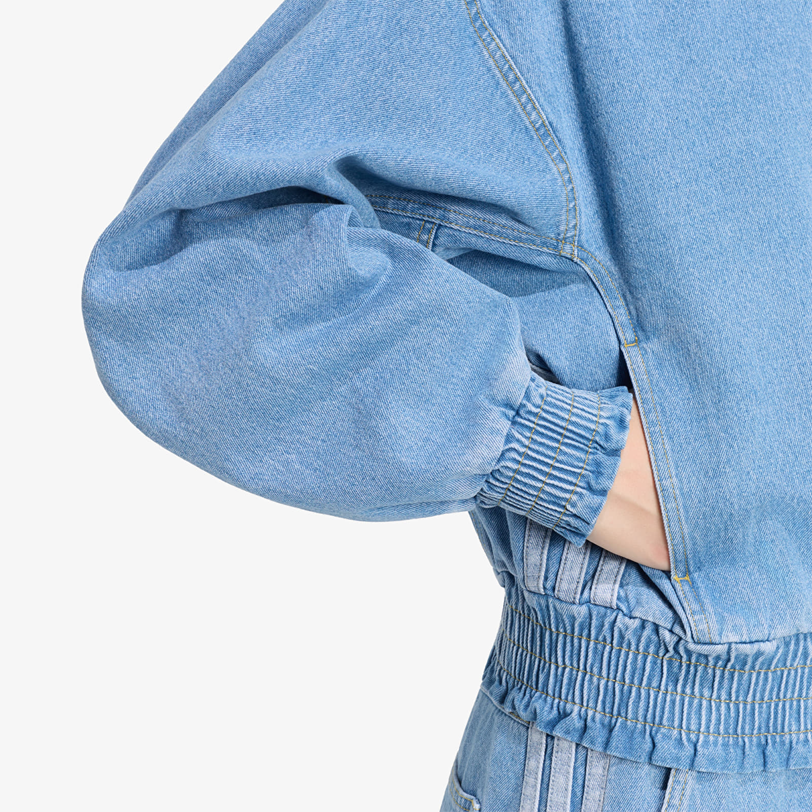 Γυναικεία σακάκια adidas Stadium Washed Denim Loose Fit Jacket Crystal Sky