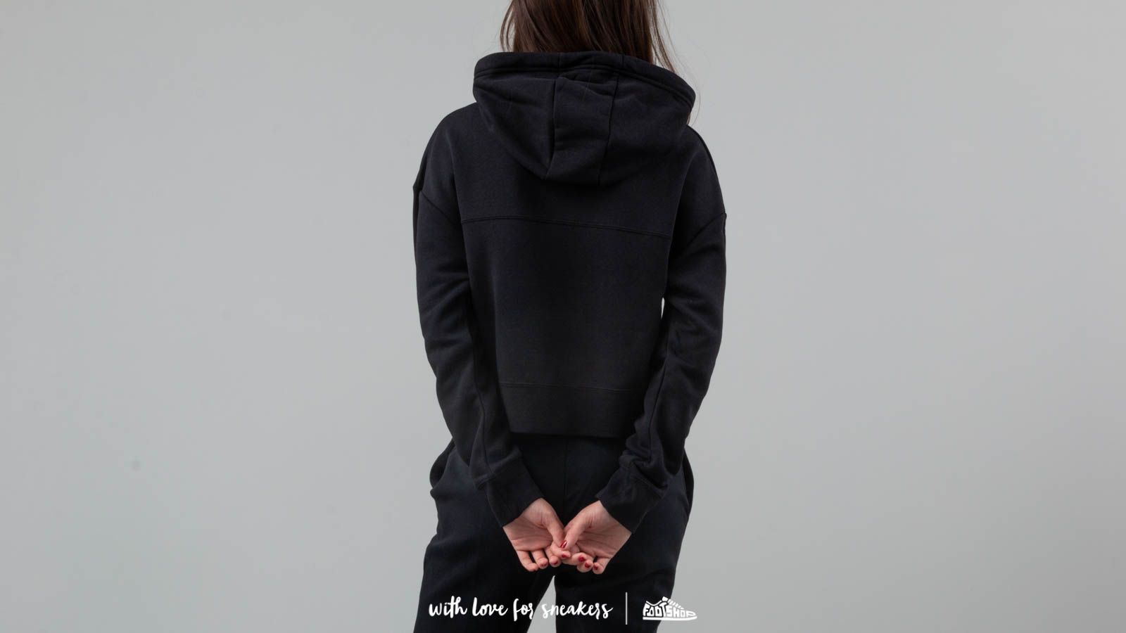 Hoodies and sweatshirts Nike Sportswear Rally Crop Hoodie Black Footshop