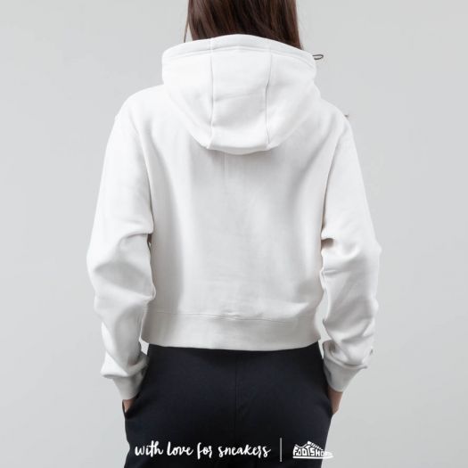 nike cropped white hoodie