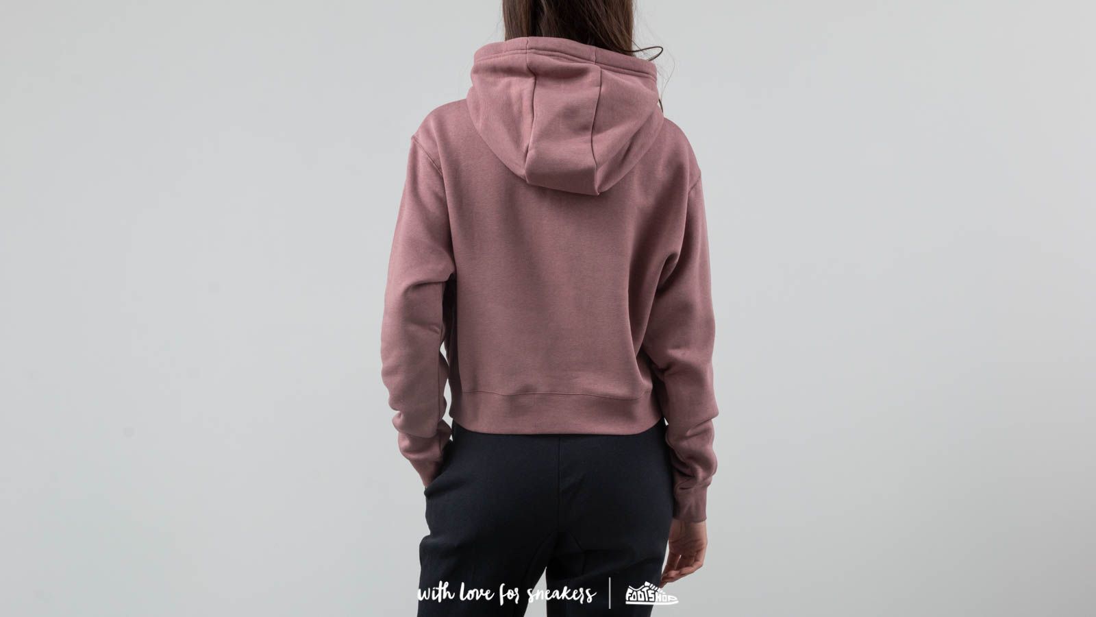 Hoodies and sweatshirts Nike Air Half Zip Crop Hoodie Medium Purple Footshop