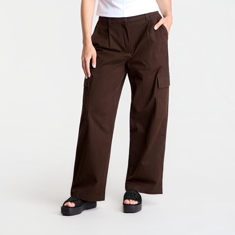 Calvin Klein Jeans Cotton Ewaist Cargo Pant Dark Coffee