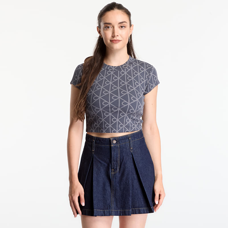 T-shirt Calvin Klein Jeans A- Monologo Baby Tee Ebony